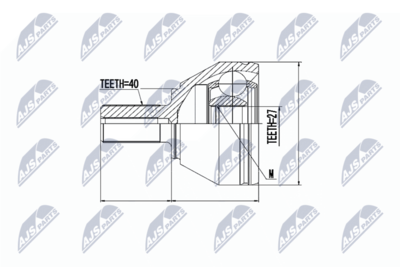 Joint Kit, drive shaft NTY NPZ-VV-018