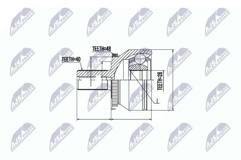 NTY NPZ-VV-019 Joint Kit, drive shaft
