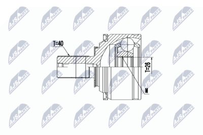 Joint Kit, drive shaft NTY NPZ-VV-021