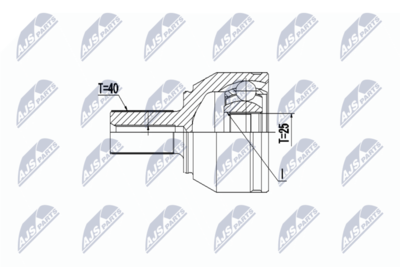 Joint Kit, drive shaft NTY NPZ-VV-022