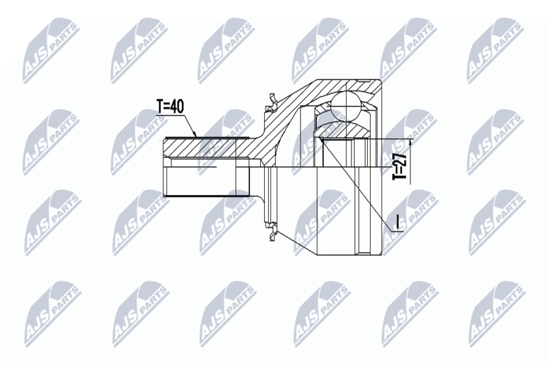 NTY NPZ-VV-023 Joint Kit, drive shaft