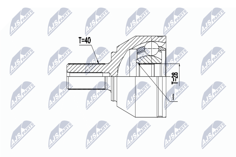 NTY NPZ-VV-024 Joint Kit, drive shaft