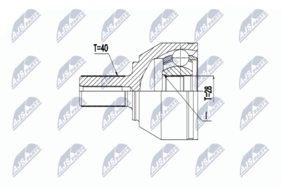 Joint Kit, drive shaft NTY NPZ-VV-024