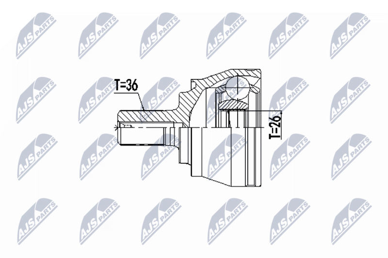 NTY NPZ-VV-027 Joint Kit, drive shaft