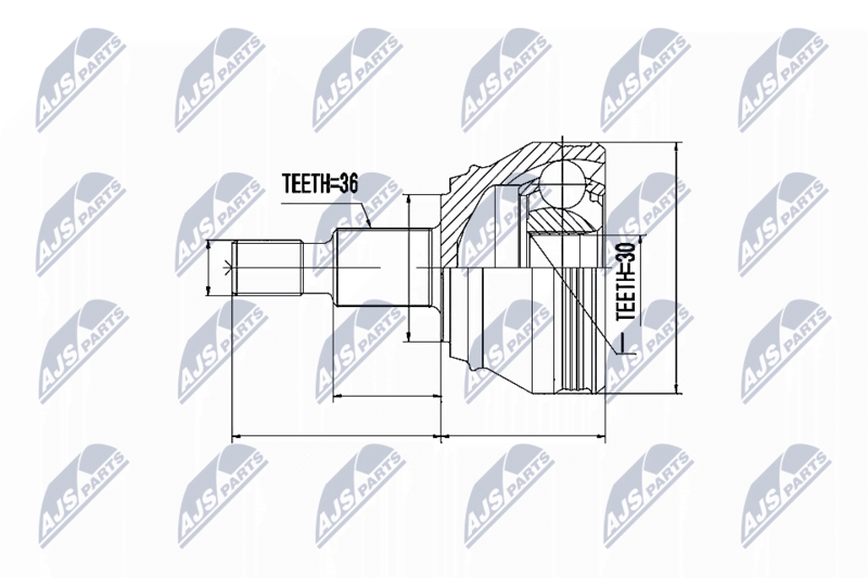 NTY NPZ-VW-005 Joint Kit, drive shaft