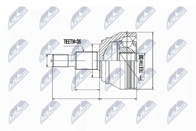 Joint Kit, drive shaft NTY NPZ-VW-005