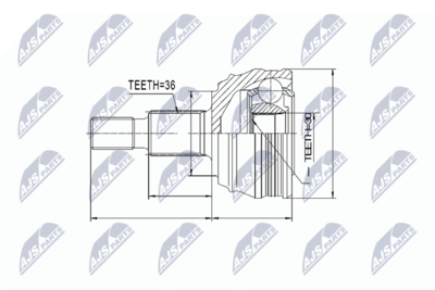 Joint Kit, drive shaft NTY NPZ-VW-007