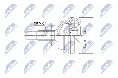 Joint Kit, drive shaft NTY NPZ-VW-012