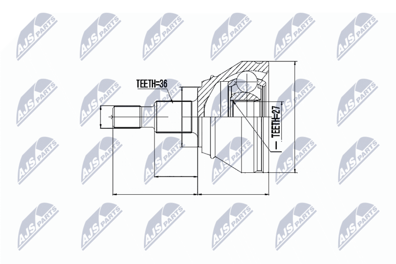 NTY NPZ-VW-028 Joint Kit, drive shaft