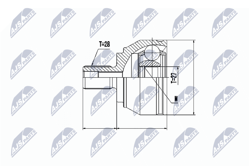 NTY NPZ-VW-037 Joint Kit, drive shaft