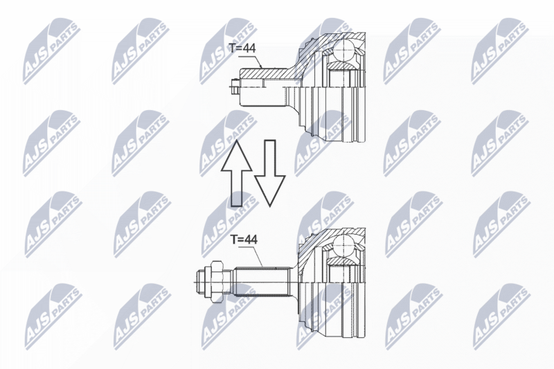 NTY NPZ-VW-044 Joint Kit, drive shaft