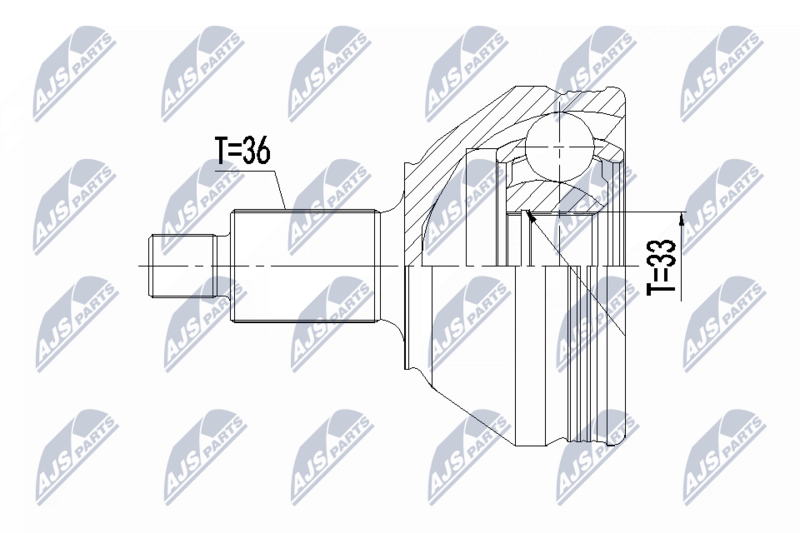 NTY NPZ-VW-049 Joint Kit, drive shaft