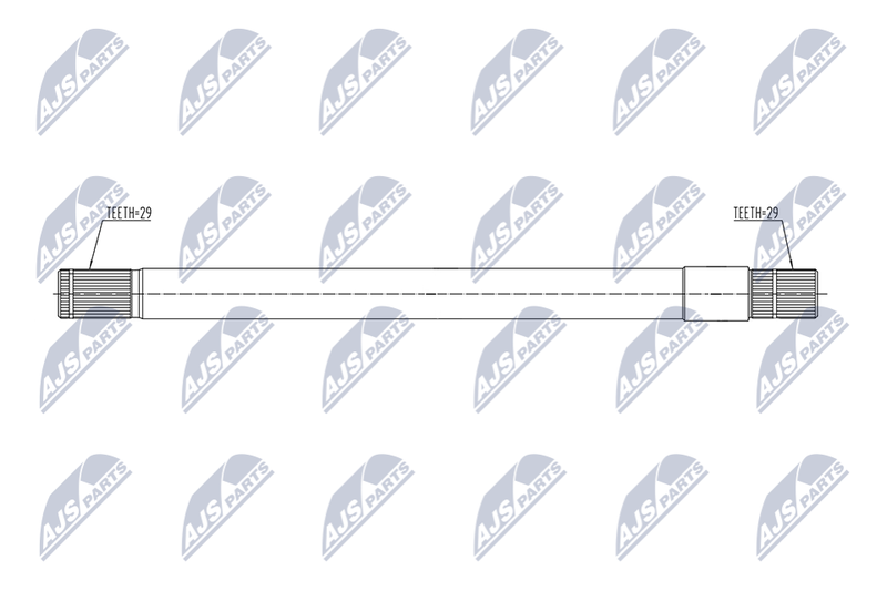 NTY NWP-CH-001 Intermediate Shaft