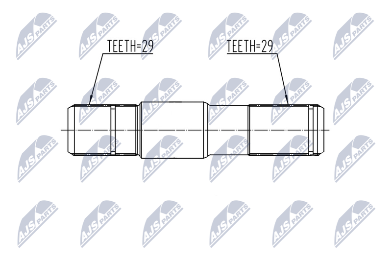 NTY NWP-CH-002 Intermediate Shaft