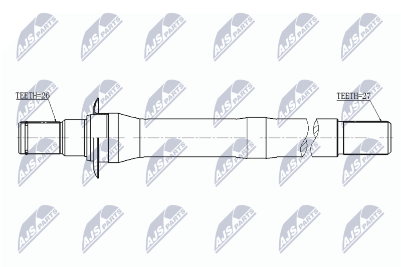 NTY NWP-HY-506 Drive Shaft