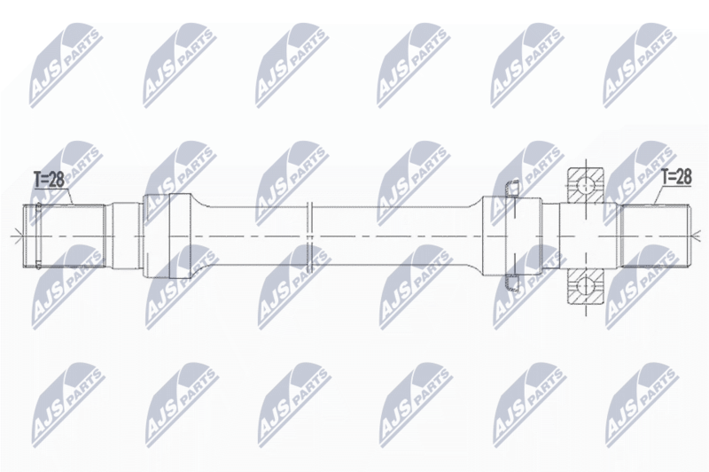 NTY NWP-MZ-004 Drive Shaft