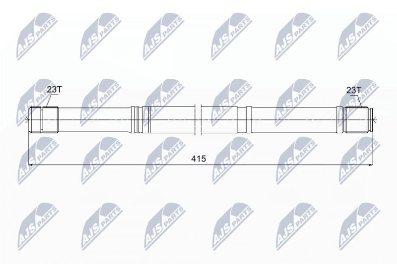 NTY NWP-TY-012 Propshaft, axle drive