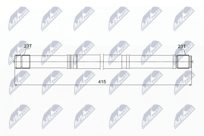 Propshaft, axle drive NTY NWP-TY-012