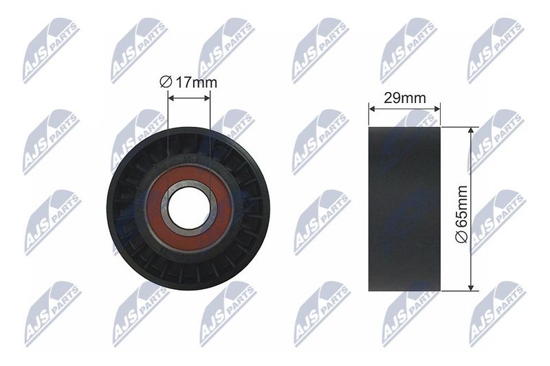 NTY RNK-AR-000 Tensioner Pulley, V-ribbed belt