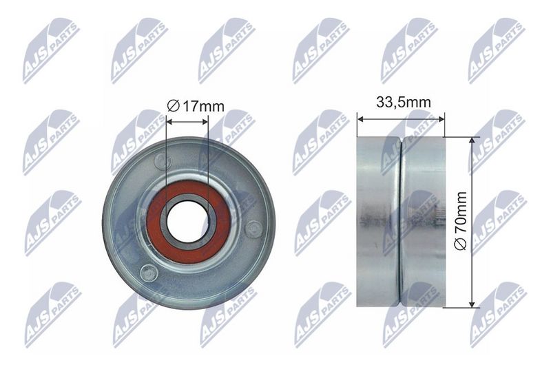NTY RNK-AR-003 Tensioner Pulley, V-ribbed belt