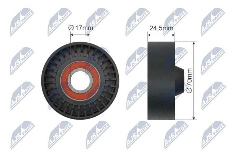 NTY RNK-AR-012 Deflection Pulley/Guide Pulley, V-belt
