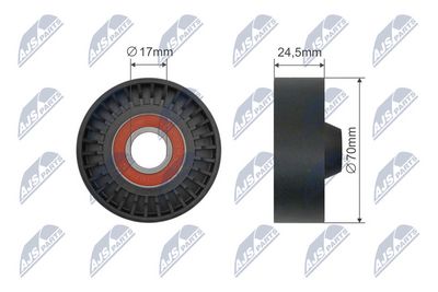 Deflection Pulley/Guide Pulley, V-belt NTY RNK-AR-012