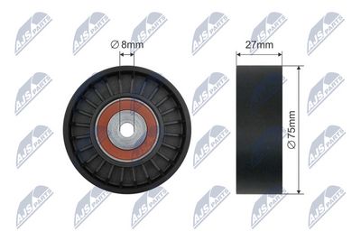 Tensioner Pulley, V-belt NTY RNK-AU-032