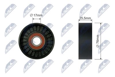Tensioner Pulley, V-belt NTY RNK-AU-033