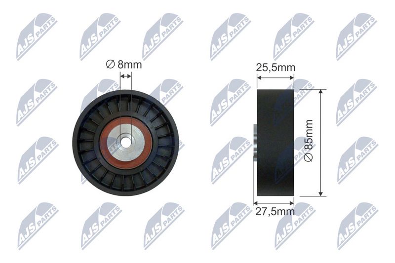 NTY RNK-AU-038 Deflection Pulley/Guide Pulley, V-belt
