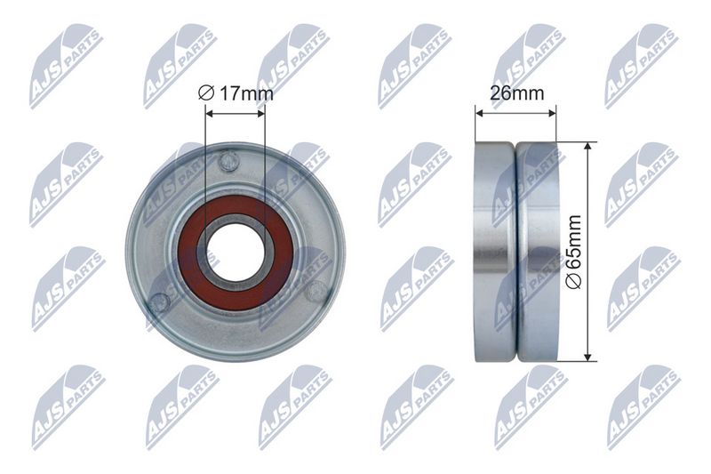 NTY RNK-AU-049 Deflection Pulley/Guide Pulley, V-belt