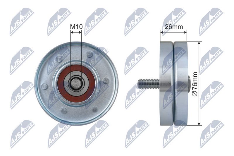 NTY RNK-AU-050 Deflection Pulley/Guide Pulley, V-belt