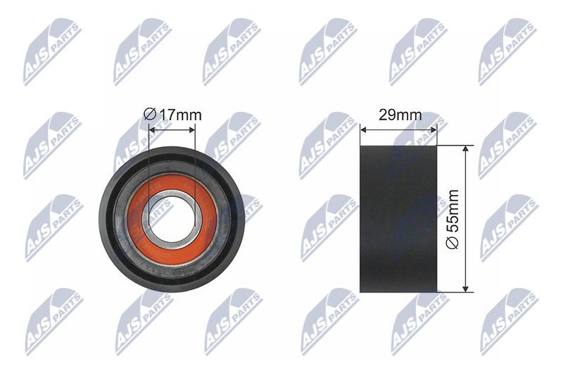 NTY RNK-BM-006 Tensioner Pulley, V-ribbed belt