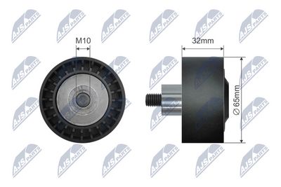 Deflection Pulley/Guide Pulley, V-belt NTY RNK-BM-021