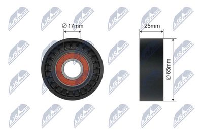 Deflection Pulley/Guide Pulley, V-belt NTY RNK-BM-022