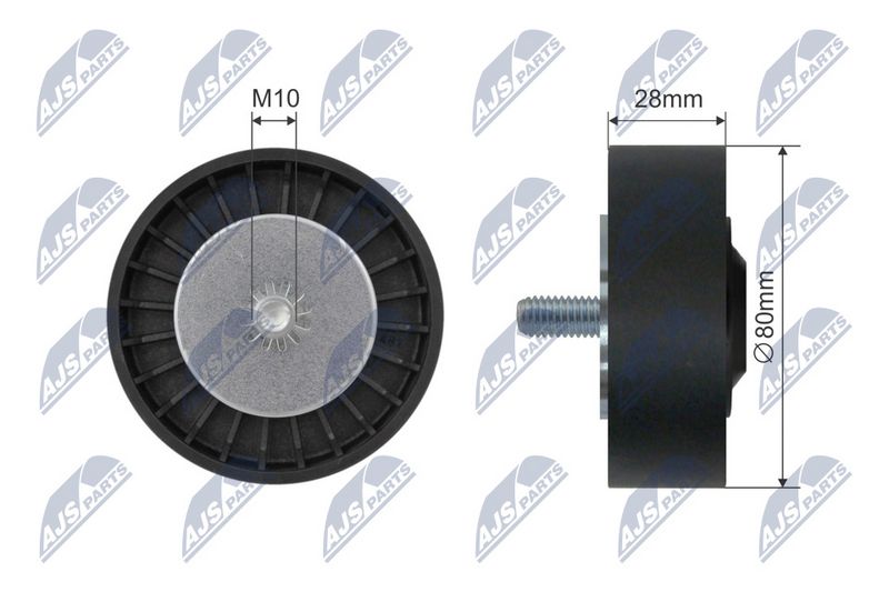 NTY RNK-BM-025 Deflection Pulley/Guide Pulley, V-belt