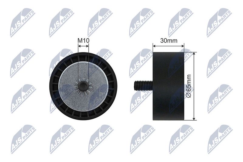 NTY RNK-BM-064 Tensioner Pulley, V-ribbed belt
