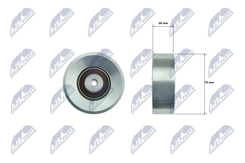 NTY RNK-BM-073 Deflection/Guide Pulley, V-ribbed belt