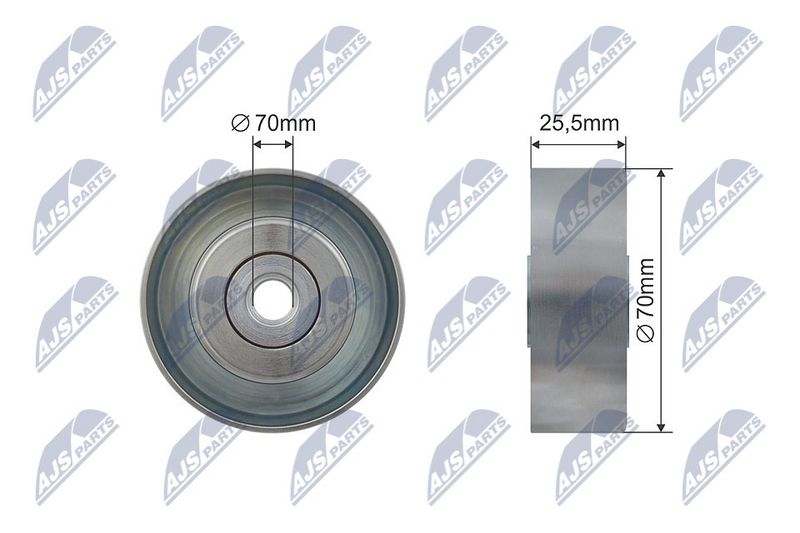 NTY RNK-CH-013 Tensioner Pulley, V-ribbed belt