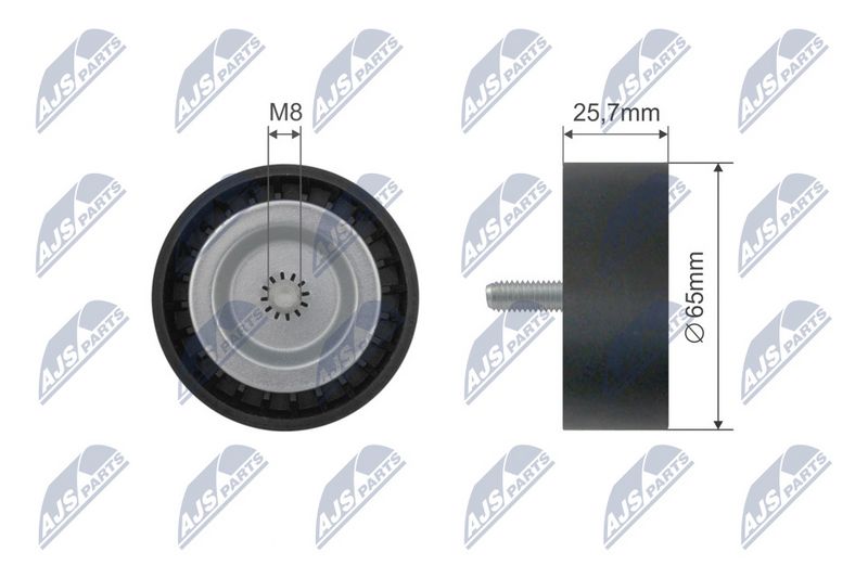 NTY RNK-CH-032 Deflection Pulley/Guide Pulley, V-belt