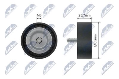 Deflection Pulley/Guide Pulley, V-belt NTY RNK-CH-032