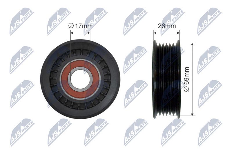 NTY RNK-DW-012 Tensioner Pulley, V-belt