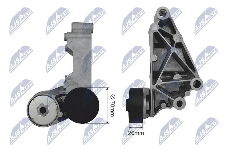 NTY RNK-FR-033 Tensioner Pulley, V-ribbed belt