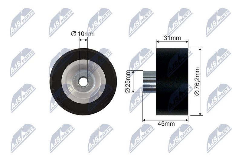 NTY RNK-FR-037 Tensioner Pulley, V-belt