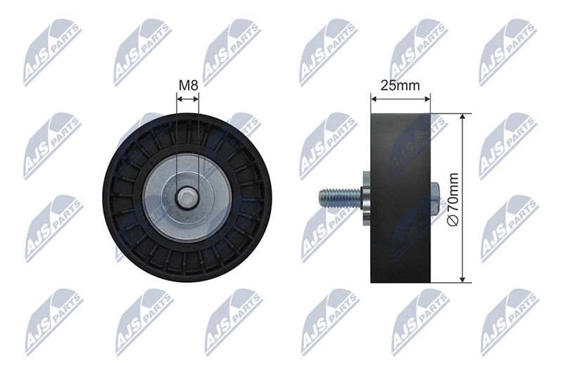 NTY RNK-FR-047 Deflection Pulley/Guide Pulley, V-belt