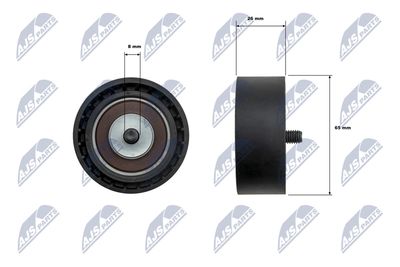 Deflection/Guide Pulley, V-ribbed belt NTY RNK-FR-070