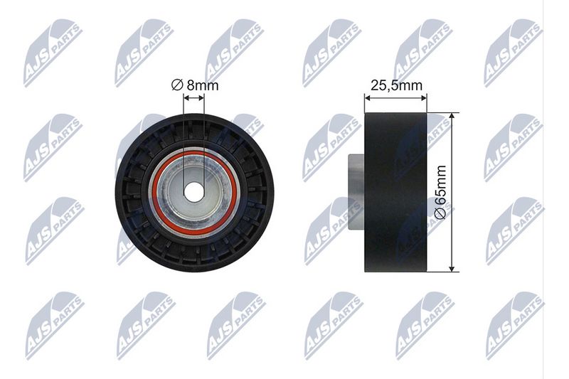 NTY RNK-FT-018 Tensioner Pulley, V-ribbed belt