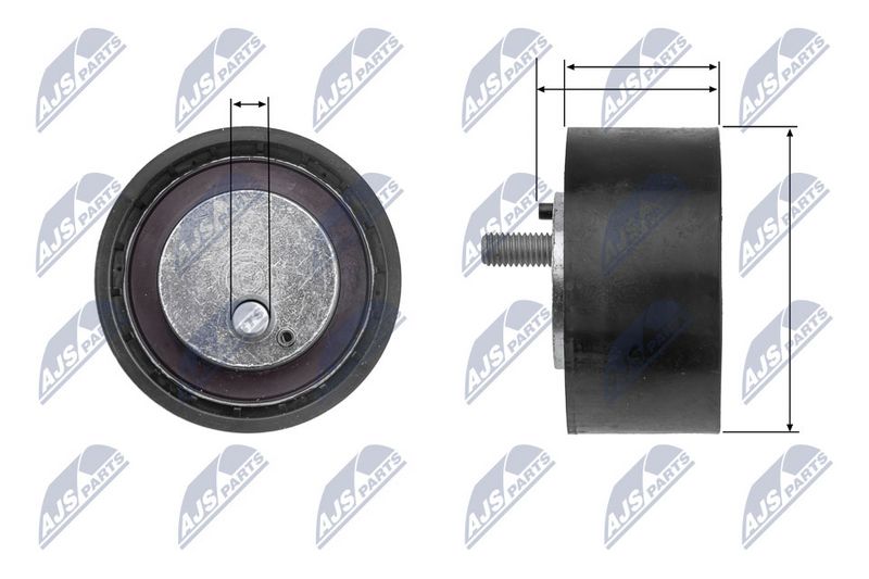 NTY RNK-FT-024 Deflection/Guide Pulley, V-ribbed belt