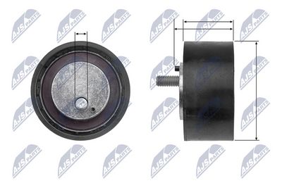 Deflection/Guide Pulley, V-ribbed belt NTY RNK-FT-024