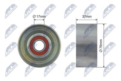 Tensioner Pulley, V-belt NTY RNK-HD-005