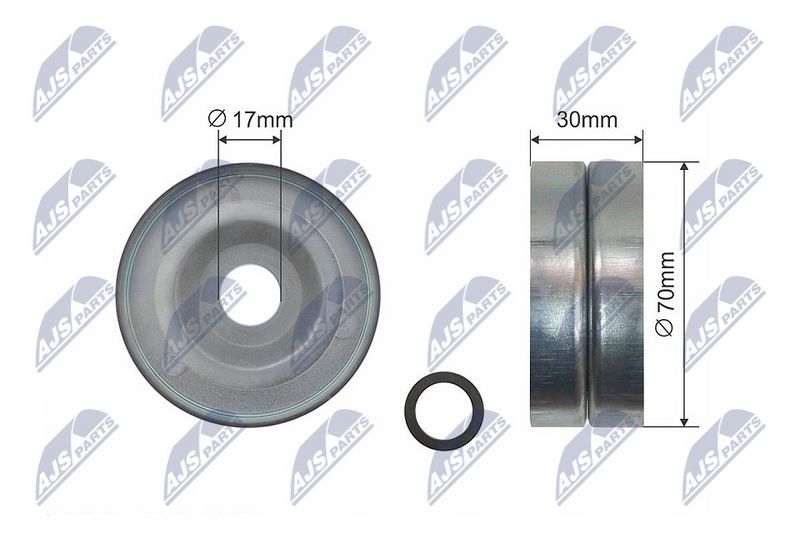 NTY RNK-HD-015 Belt Tensioner, V-ribbed belt